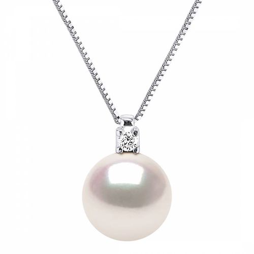 Venetian Gold Diamond Real Cultured Pearl Necklace - Ateliers Saint Germain - Modalova