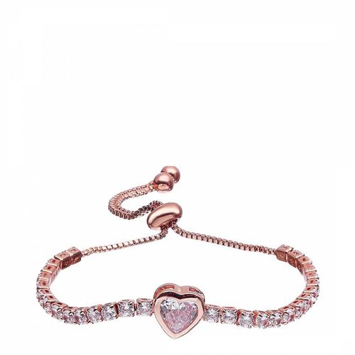 K Rose Heart Adjustable Tennis Bracelet - Liv Oliver - Modalova