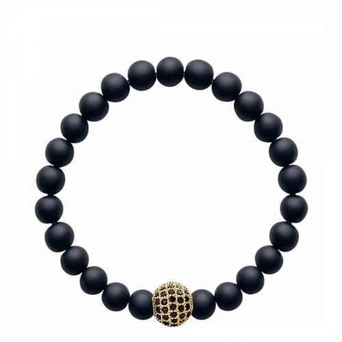 K Matte Onyx Black Crystal Bracelet - Stephen Oliver - Modalova