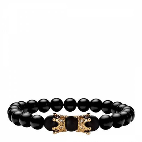 K Matte Onyx Open Design Bracelet - Stephen Oliver - Modalova