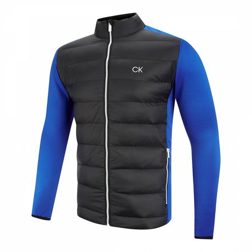 Black/Blue Quilted Hybrid Jacket - Calvin Klein Golf - Modalova