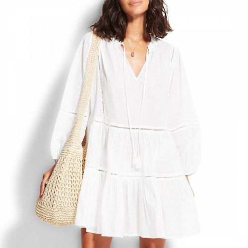 White Bayside Ladder Trim Dress - Seafolly - Modalova