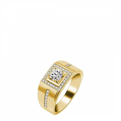 K Gold Zircon Solitaire Band Ring - Stephen Oliver - Modalova