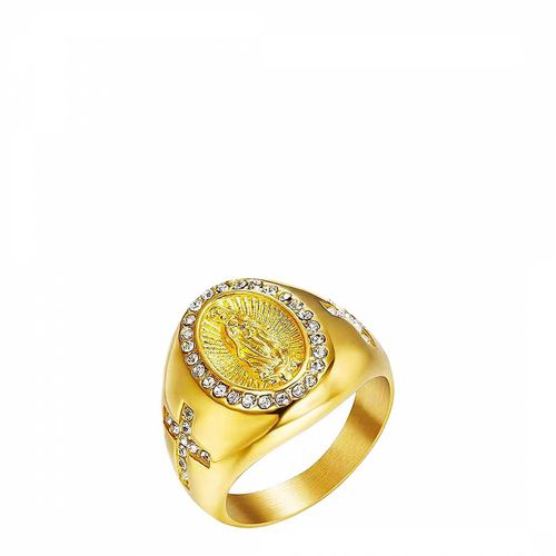 K Gold Religious Zircon Ring - Stephen Oliver - Modalova