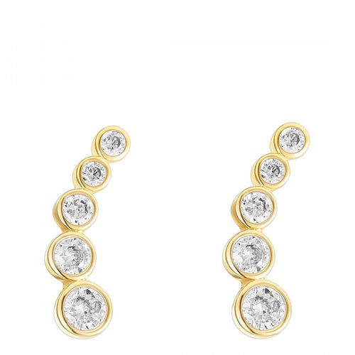 K Gold Cz Ear Climber - Chloe Collection by Liv Oliver - Modalova