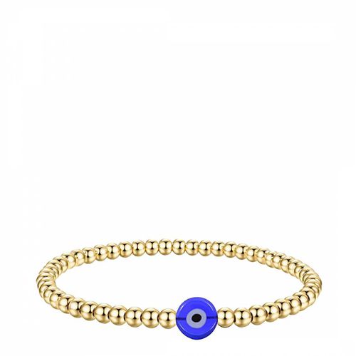 K Gold Blue Luck Bracelet - Chloe Collection by Liv Oliver - Modalova