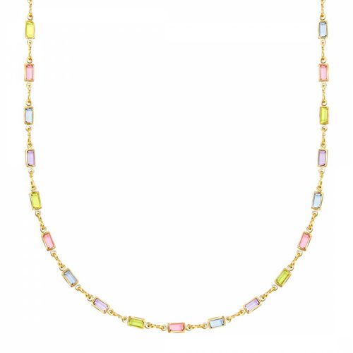 K Multi Color Stone Necklace - Liv Oliver - Modalova