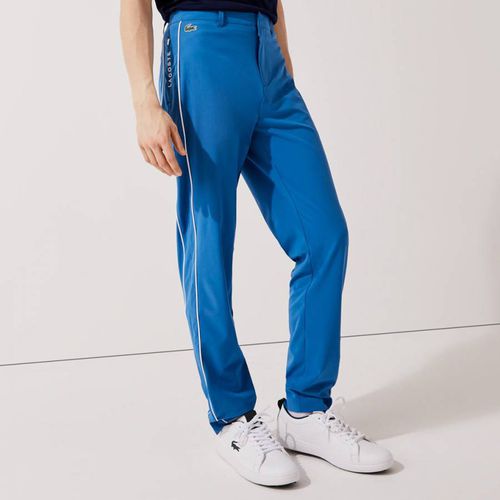 Blue Leg Stripe Chino Trousers - Lacoste - Modalova