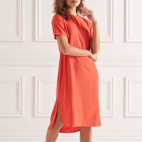 Orange Curve Hem Shift Dress - Superdry - Modalova