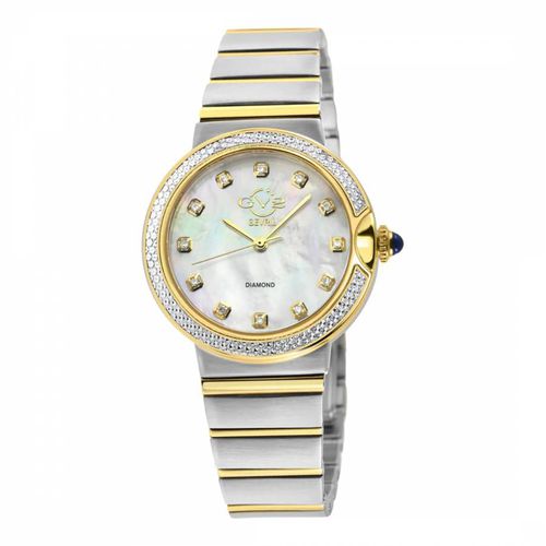 Women's /White Pearl Sorrento Diamond Watch 32mm - Gevril - Modalova