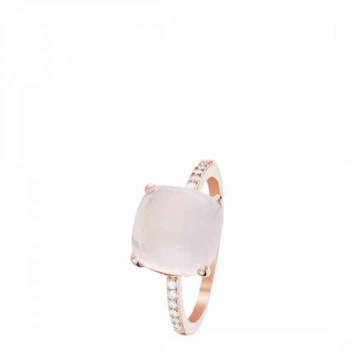 Pink Gold Quartz Stone Ring - Diamond And Co - Modalova