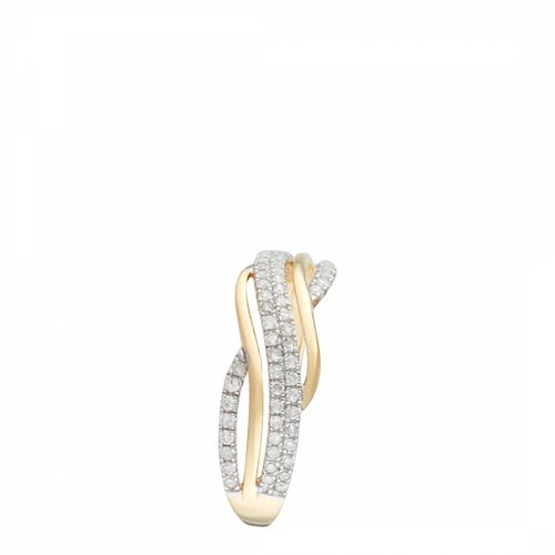 Yellow Gold Diamond Swirl Ring - Diamond And Co - Modalova