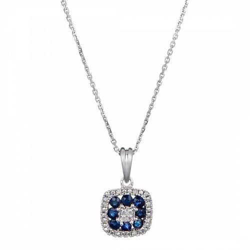 Blue Sapphire Pendant Necklace - Diamond And Co - Modalova