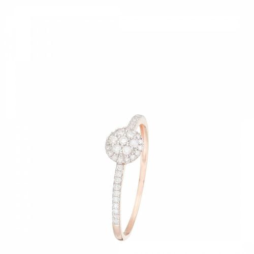 Pink Gold Diamond Ring - Diamond And Co - Modalova