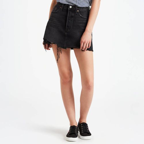 Black Frayed Denim Mini Skirt - Levi's - Modalova