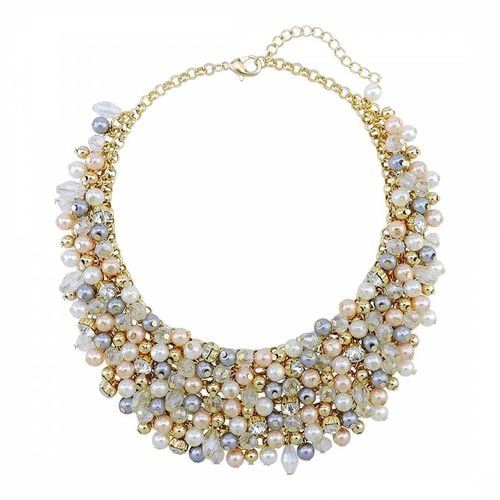 K Gold Statement Pearl Necklace - Liv Oliver - Modalova