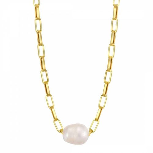 K Chain Link & Pearl Necklace - Liv Oliver - Modalova