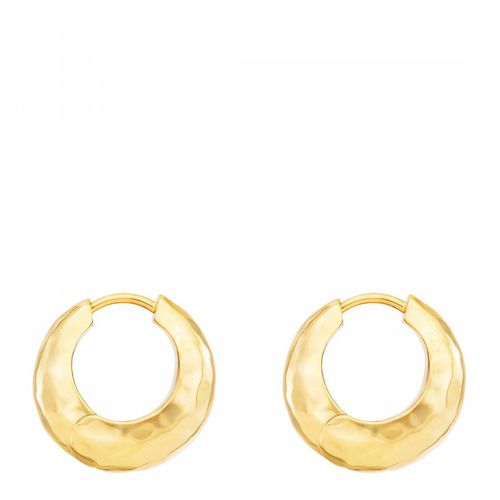 Gold Chunky Tapered Nomad Hoops - Dower & Hall - Modalova