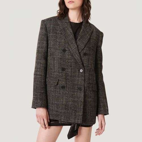 Charcoal Double Breasted Wool Blazer - IRO - Modalova