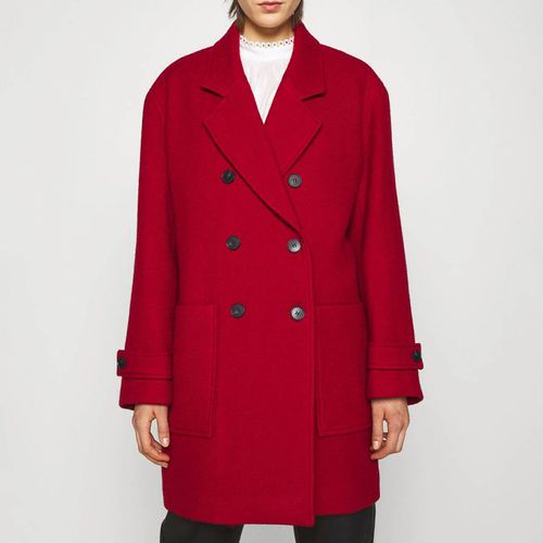 Red Jaliah Longline Wool Blend Coat - IRO - Modalova