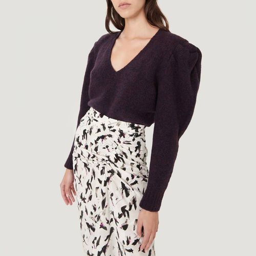 Deep Purple Puff Sleeve Wool Jumper - IRO - Modalova