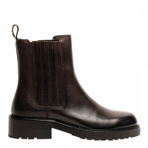Chocolate Leather Azalea Boots - Osprey London - Modalova