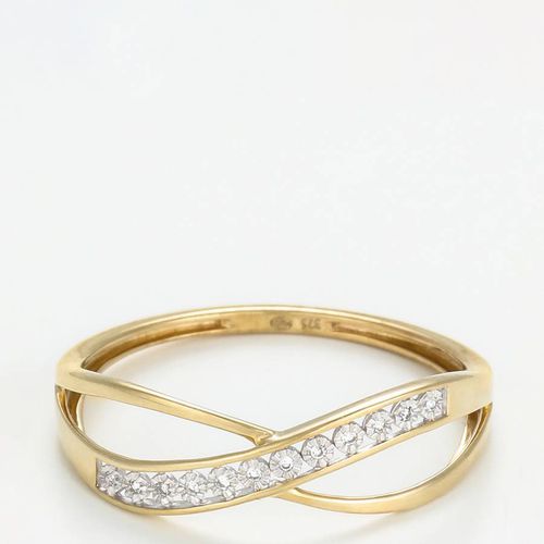 Yellow Diamond Embellished Swirl Ring - Le Diamantaire - Modalova