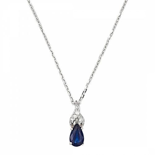 Blue Sapphire Pendant Necklace - MUSE - Modalova