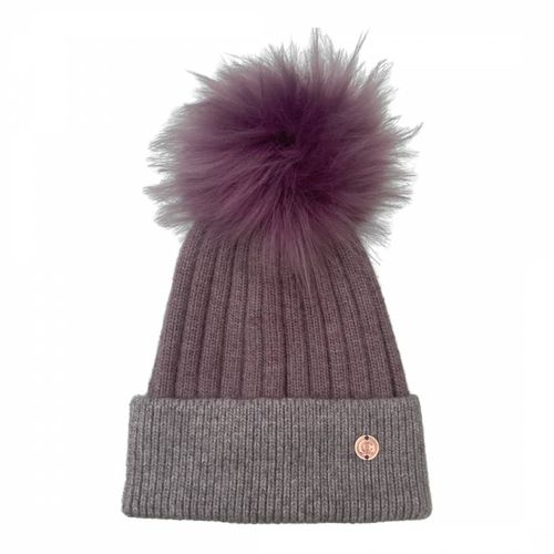 Adult Parma Violet Cashmere Blend With Single Pom Hat - Look Like Cool - Modalova