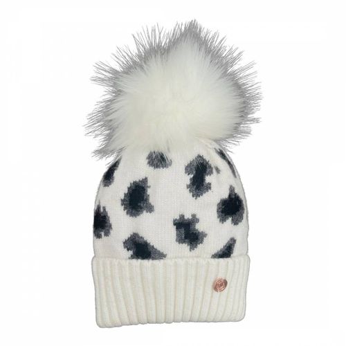 Kids Dalmation Cashmere Blend Single Pom Hat - Look Like Cool - Modalova