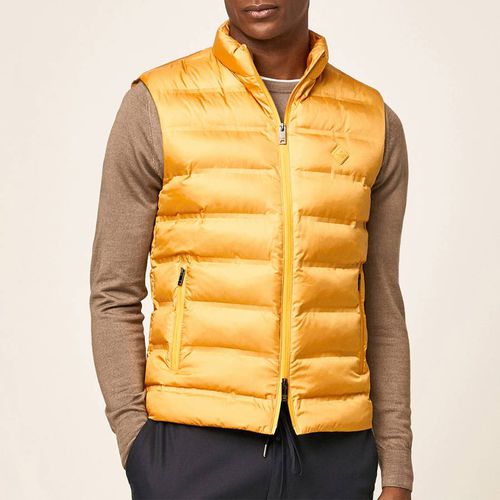 Yellow Padded Gilet - Hackett London - Modalova