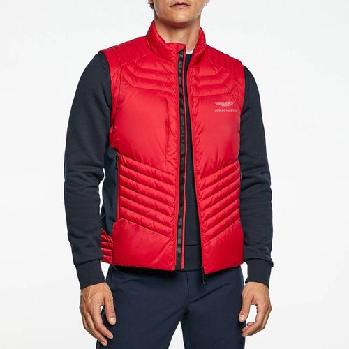 Red High Neck Gilet - Hackett London - Modalova