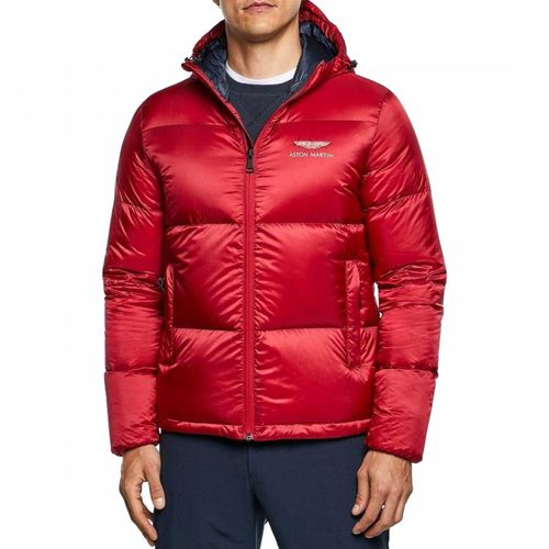 Red AMR Quilted Puffer Jacket - Hackett London - Modalova