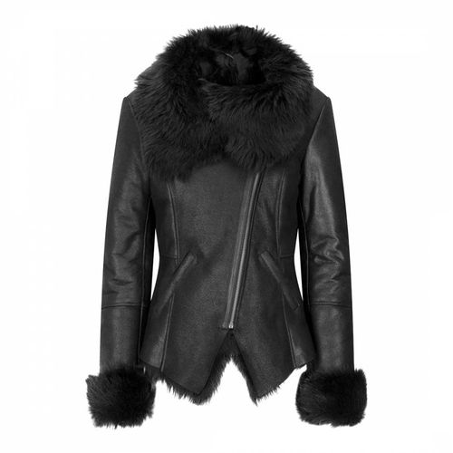 Toscana Merino Shearling Biker Jacket - Shearling Boutique - Modalova