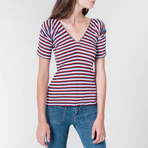 Multi Striped Cotton T shirt - Sonia Rykiel - Modalova