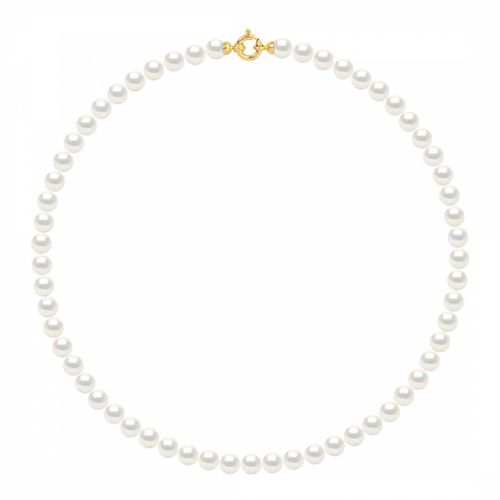 Yellow Gold/Natural Row Of Freshwater Pearl Necklace - Atelier Pearls - Modalova