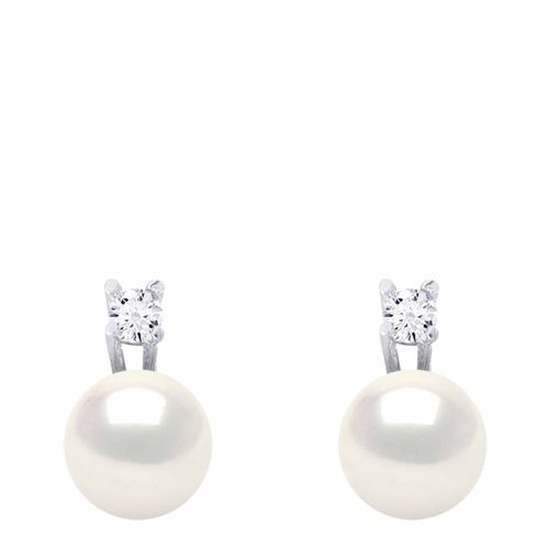 Silver/Natural Freshwater Pearl Earrings - Atelier Pearls - Modalova