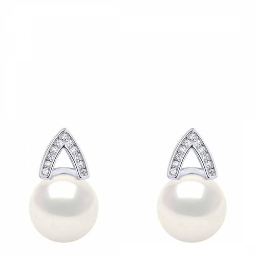 Silver/Natural Real Cultured Freshwater Pearl Arch Earrings - Atelier Pearls - Modalova