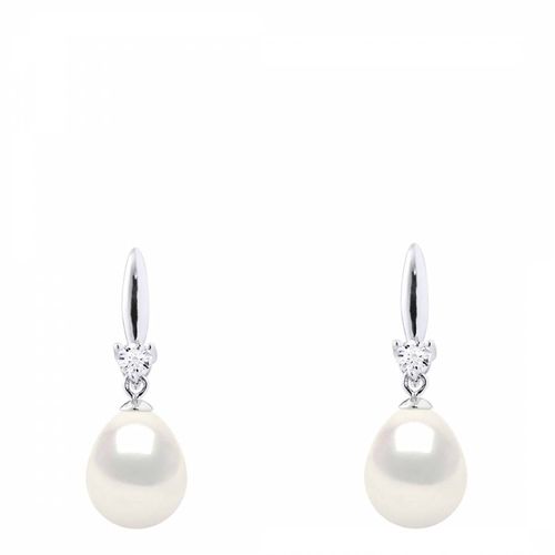 Silver/Natural Real Cultured Freshwater Pearl Earrings - Atelier Pearls - Modalova