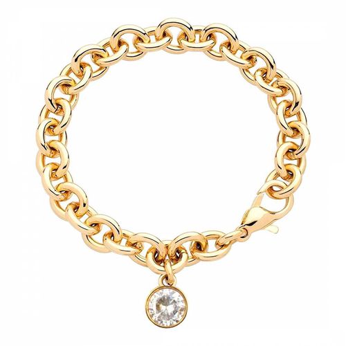 K Gold Chunky Charm Bracelet - Liv Oliver - Modalova