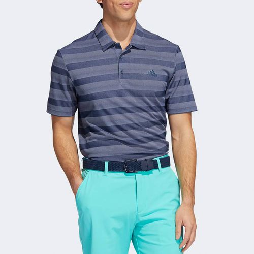 Two Tone Striped Polo Shirt - Adidas Golf - Modalova