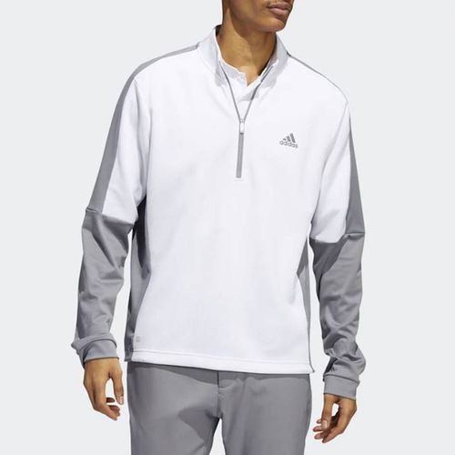 White/Grey Colour Block 1/4 Zip - Adidas Golf - Modalova