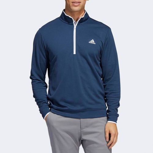 Navy Quarter Zip Sweatshirt - Adidas Golf - Modalova