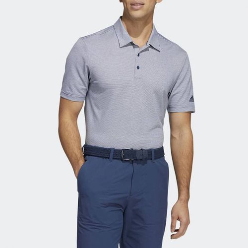 Blue Ottoman Stripe Polo Stretch Shirt - Adidas Golf - Modalova