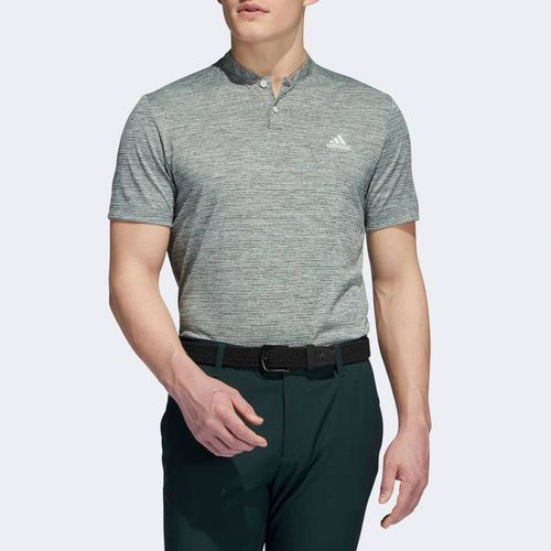 Green Marl Textured Stripe Polo Shirt - Adidas Golf - Modalova