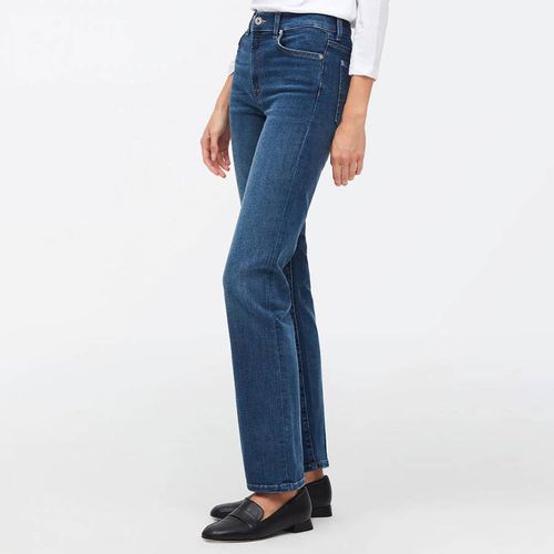 Mid Blue Stretch Straight Jeans - 7 For All Mankind - Modalova