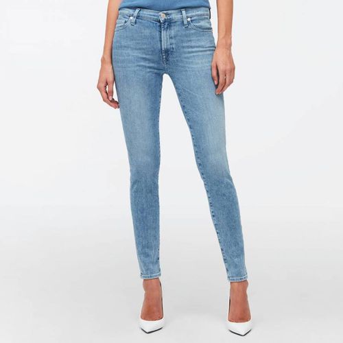 Light High Waisted Stretch Skinny Jeans - 7 For All Mankind - Modalova