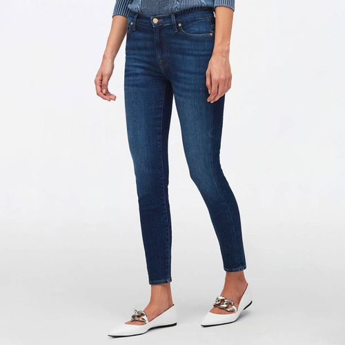 High Waisted Cropped Skinny Jeans - 7 For All Mankind - Modalova
