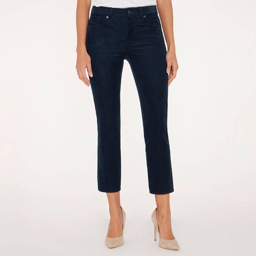 Navy Straight Cropped Cord Jeans - 7 For All Mankind - Modalova