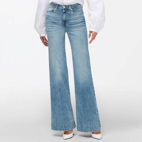 Blue Wide Bootcut Stretch Jeans - 7 For All Mankind - Modalova